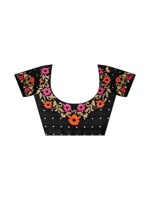 floral printed saree with blouse - 17551006 - Standard Image - 3