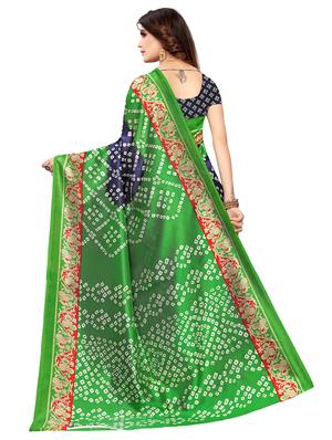bandhani printed saree with blouse - 17551007 - Standard Image - 2