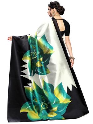 floral printed saree with blouse - 17551016 - Standard Image - 2