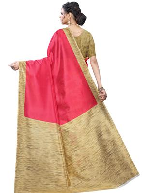 floral printed saree with blouse - 17551075 - Standard Image - 2