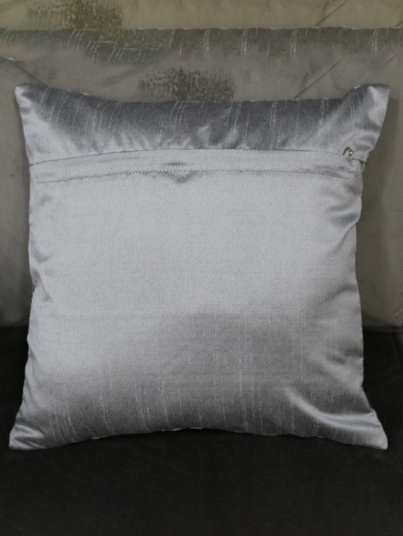 florida designer jacquard large pillow cover (beige, 40x40 cm) - 17551119 - Zoom Image - 2