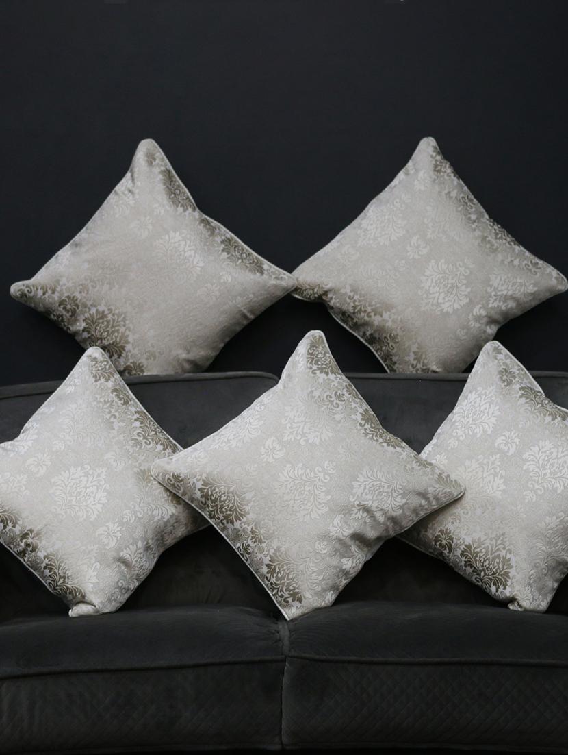 florida designer jacquard large pillow cover (beige, 40x40 cm) - 17551127 - Zoom Image - 1