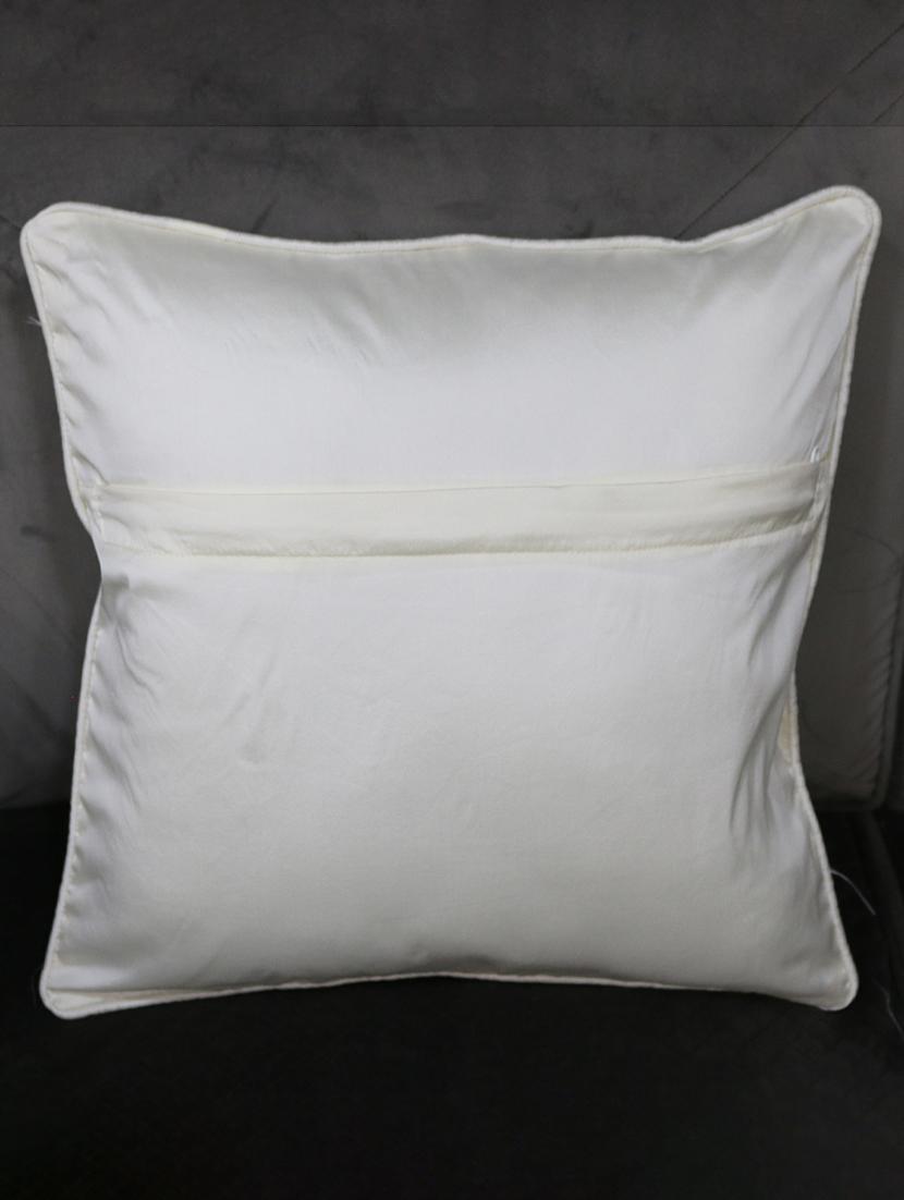 florida designer jacquard large pillow cover (beige, 40x40 cm) - 17551127 - Zoom Image - 2