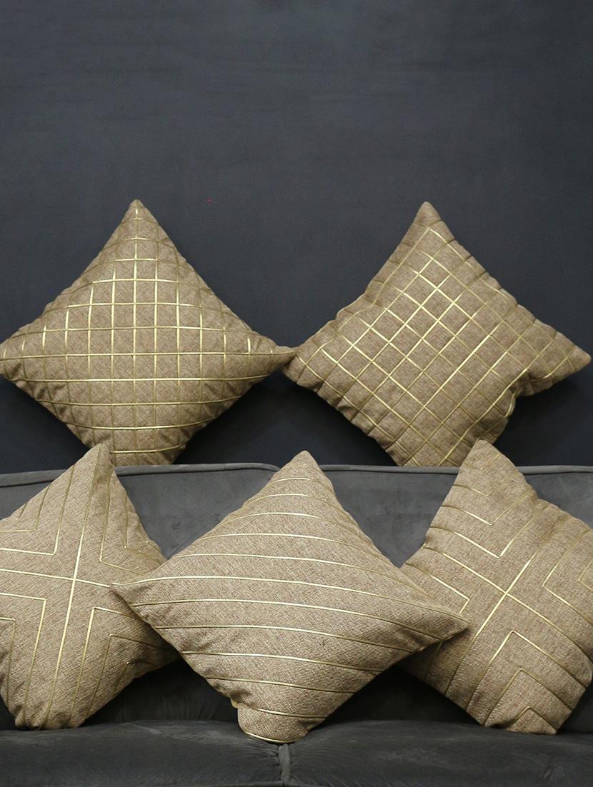 florida designer jacquard large pillow cover (beige, 40x40 cm) - 17551132 - Zoom Image - 1