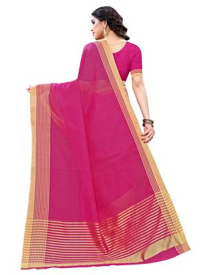 solid bordered kota doria saree with blouse - 17551153 - Standard Image - 2