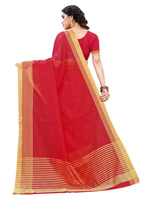 solid bordered kota doria saree with blouse - 17551154 - Standard Image - 2