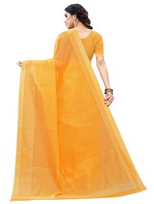 solid bordered kota doria saree with blouse - 17551156 - Standard Image - 2