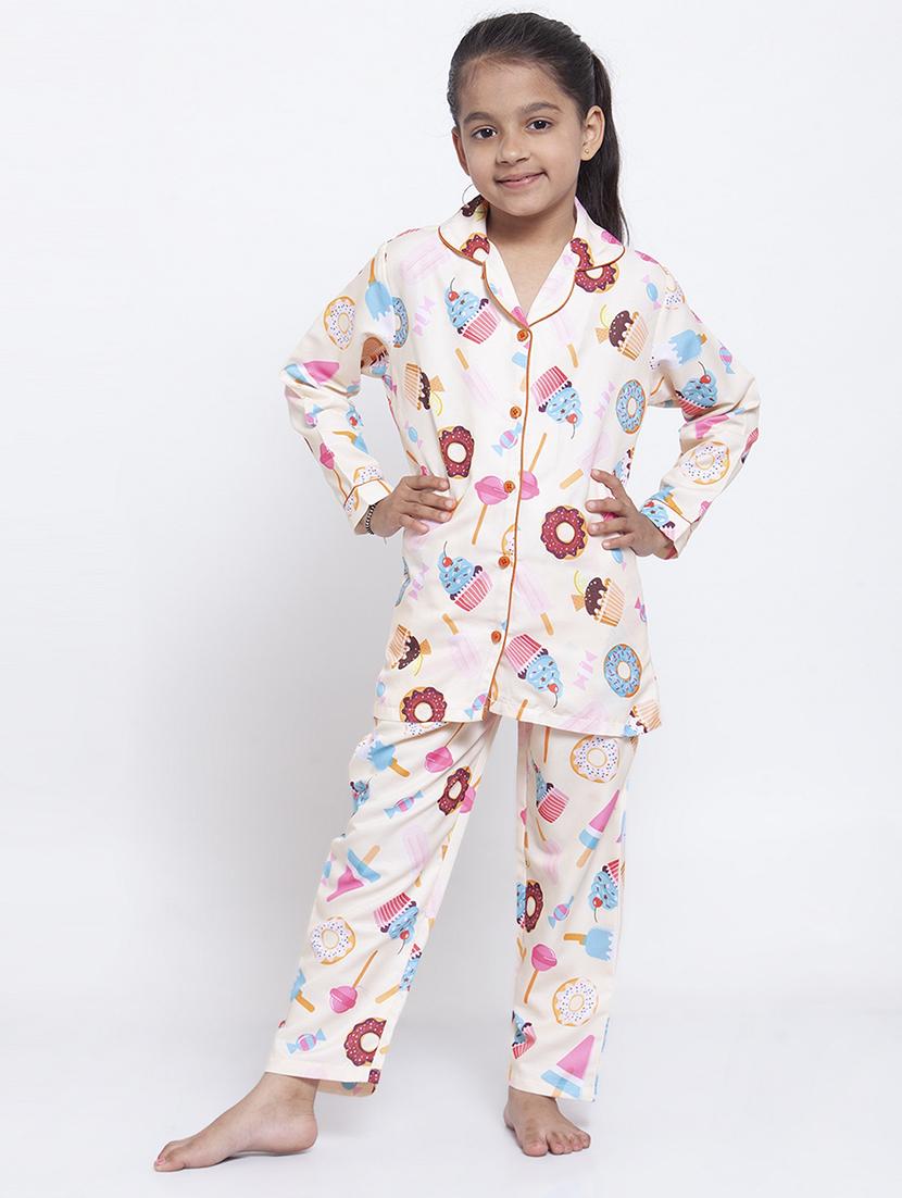 pink pajama set nightwear - 17551187 - Zoom Image - 1