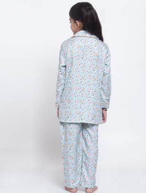 blue pajama set nightwear - 17551188 - Standard Image - 3