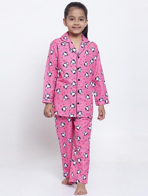 pink pajama set nightwear - 17551189 - Standard Image - 1