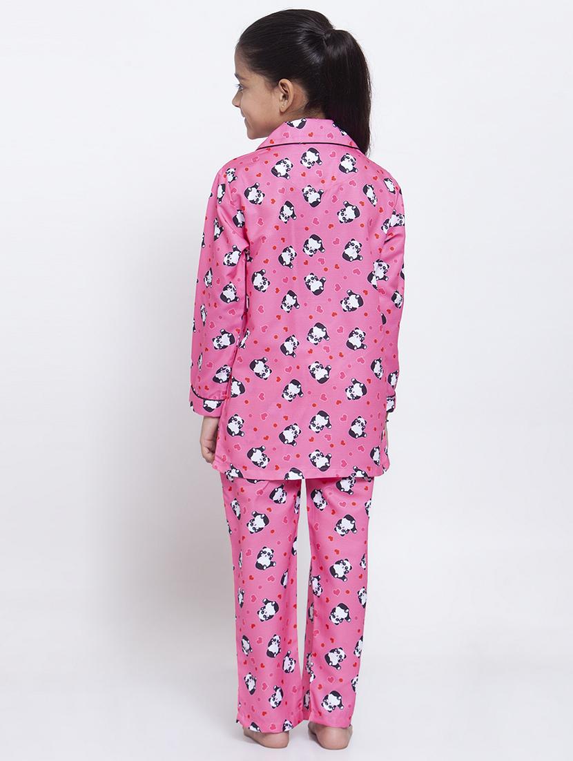 pink pajama set nightwear - 17551189 - Zoom Image - 3