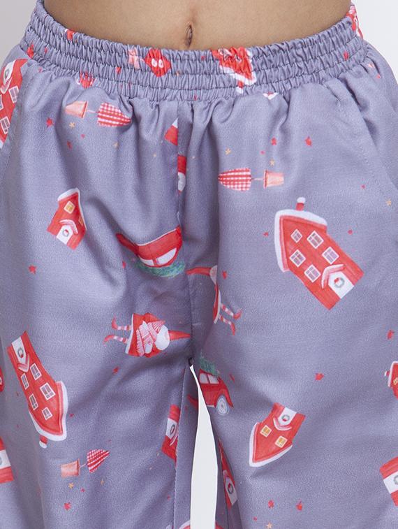 purple pajama set nightwear - 17551190 - Zoom Image - 6