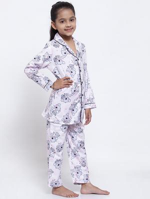 purple pajama set nightwear - 17551195 - Standard Image - 2