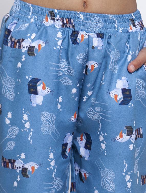 blue pajama set nightwear - 17551196 - Zoom Image - 5