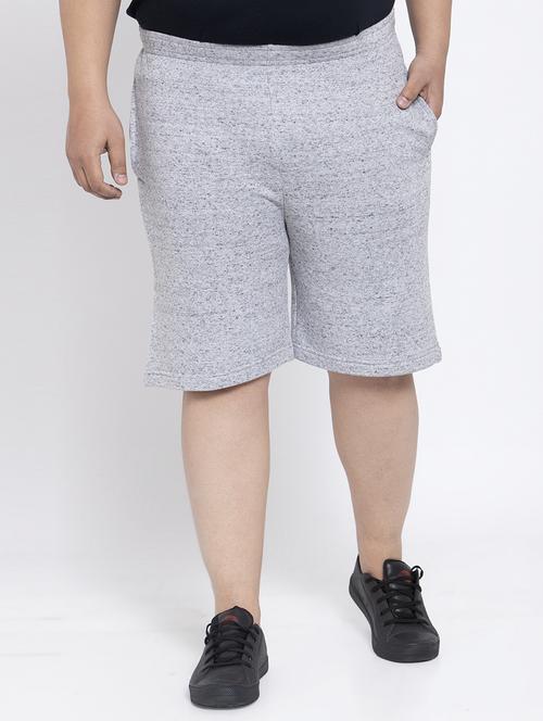 pluss grey solid bermuda short - 17551247 - Standard Image - 1