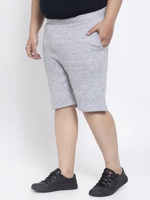 pluss grey solid bermuda short - 17551247 - Standard Image - 2