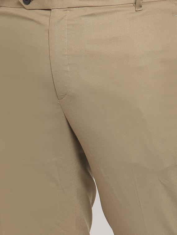 pluss khaki solid chinos - 17551279 - Zoom Image - 5