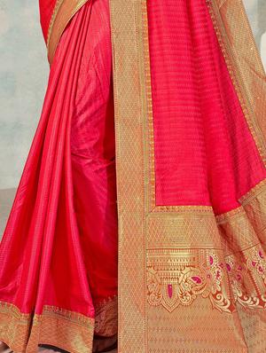 solid embroidered saree with blouse - 17551369 - Standard Image - 2