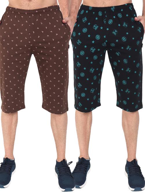 set of 2 multi colored printed three - fourths - 17551475 - Standard Image - 1