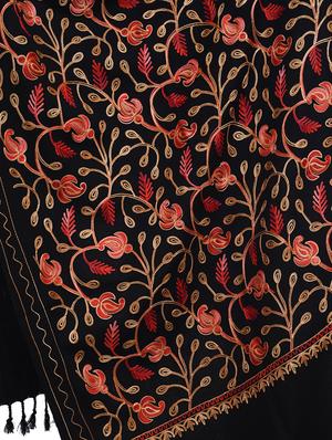 black wool blend shawl - 17551682 - Standard Image - 2
