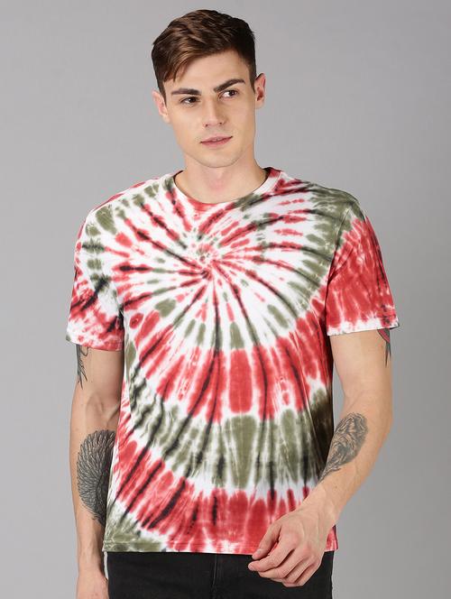 white tie & dye t-shirt - 17551731 - Standard Image - 1
