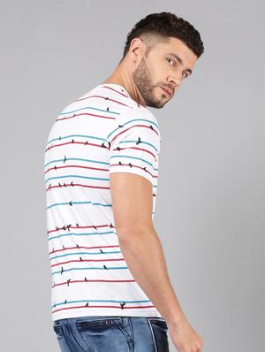 white printed pocket t-shirt - 17551734 - Standard Image - 3