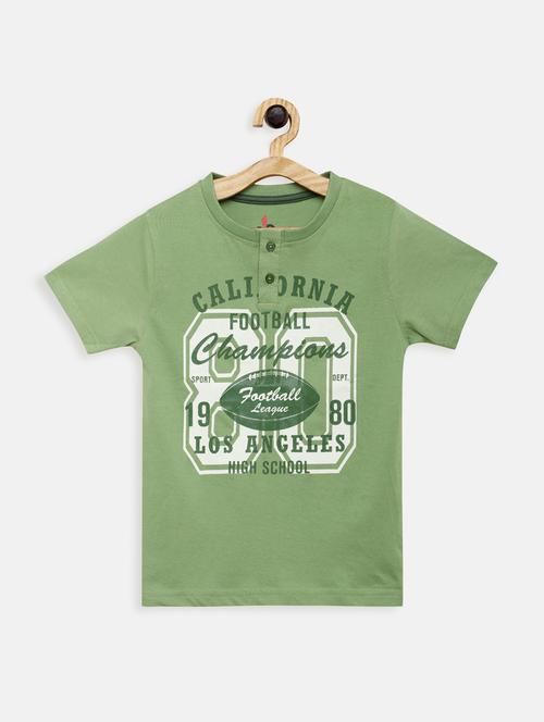 round neck printed t-shirt - 17551838 - Standard Image - 1