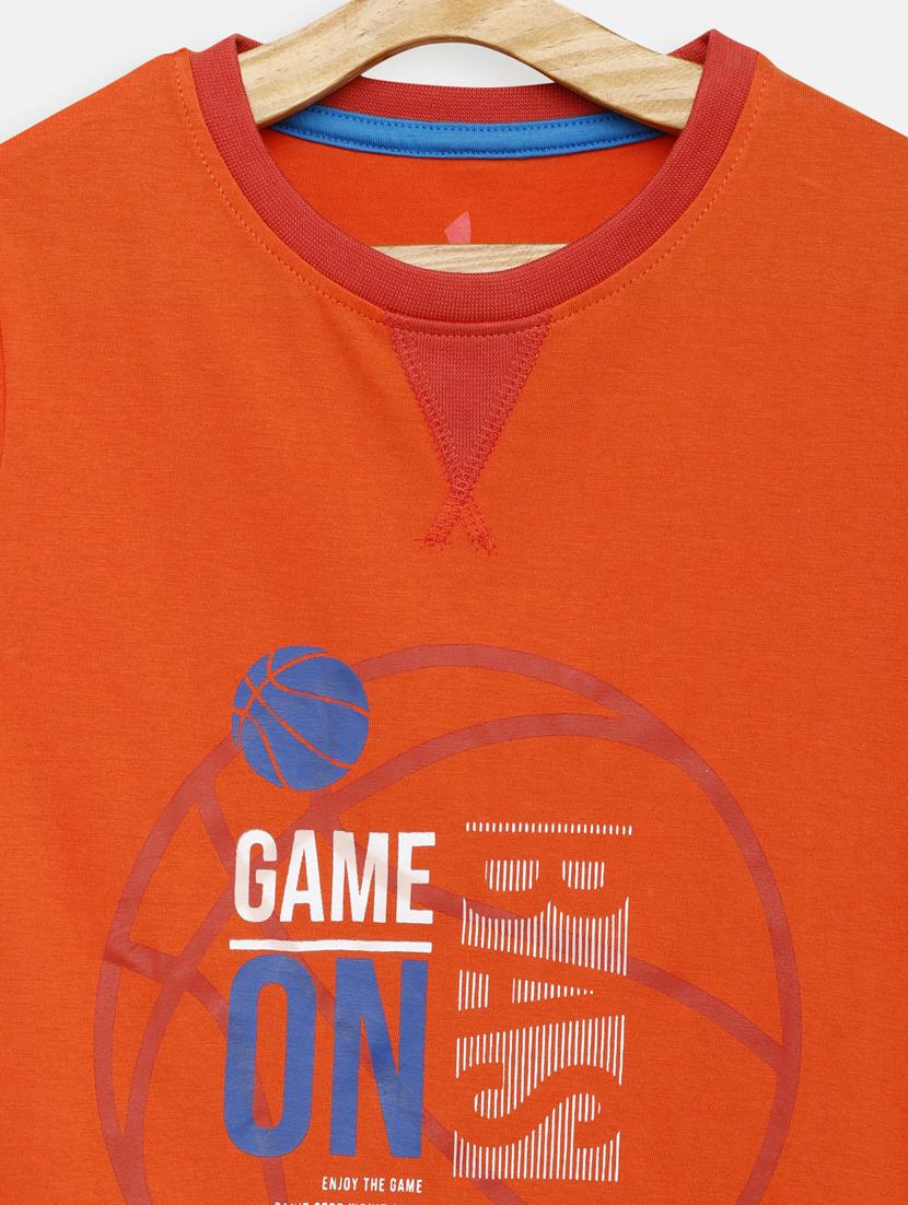 round neck printed t-shirt - 17551839 - Zoom Image - 3