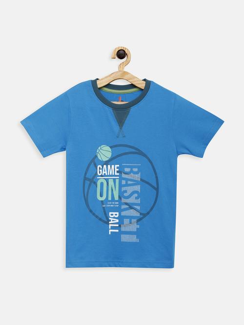 round neck printed t-shirt - 17551840 - Standard Image - 1