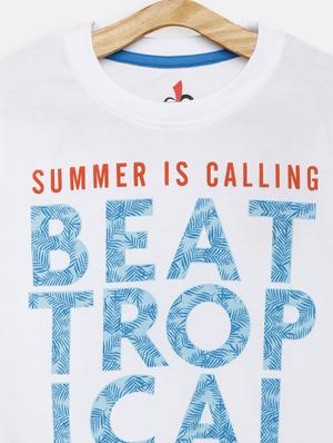 round neck printed t-shirt - 17551841 - Standard Image - 3