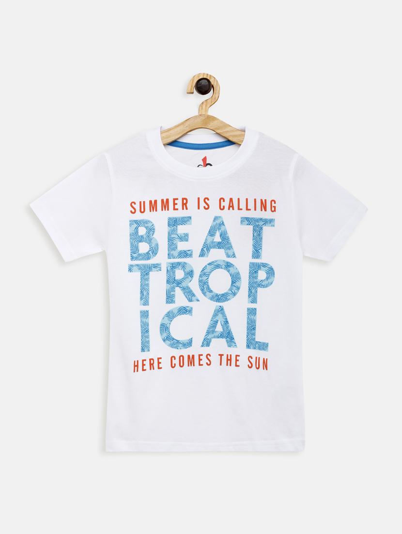 round neck printed t-shirt - 17551841 - Zoom Image - 1