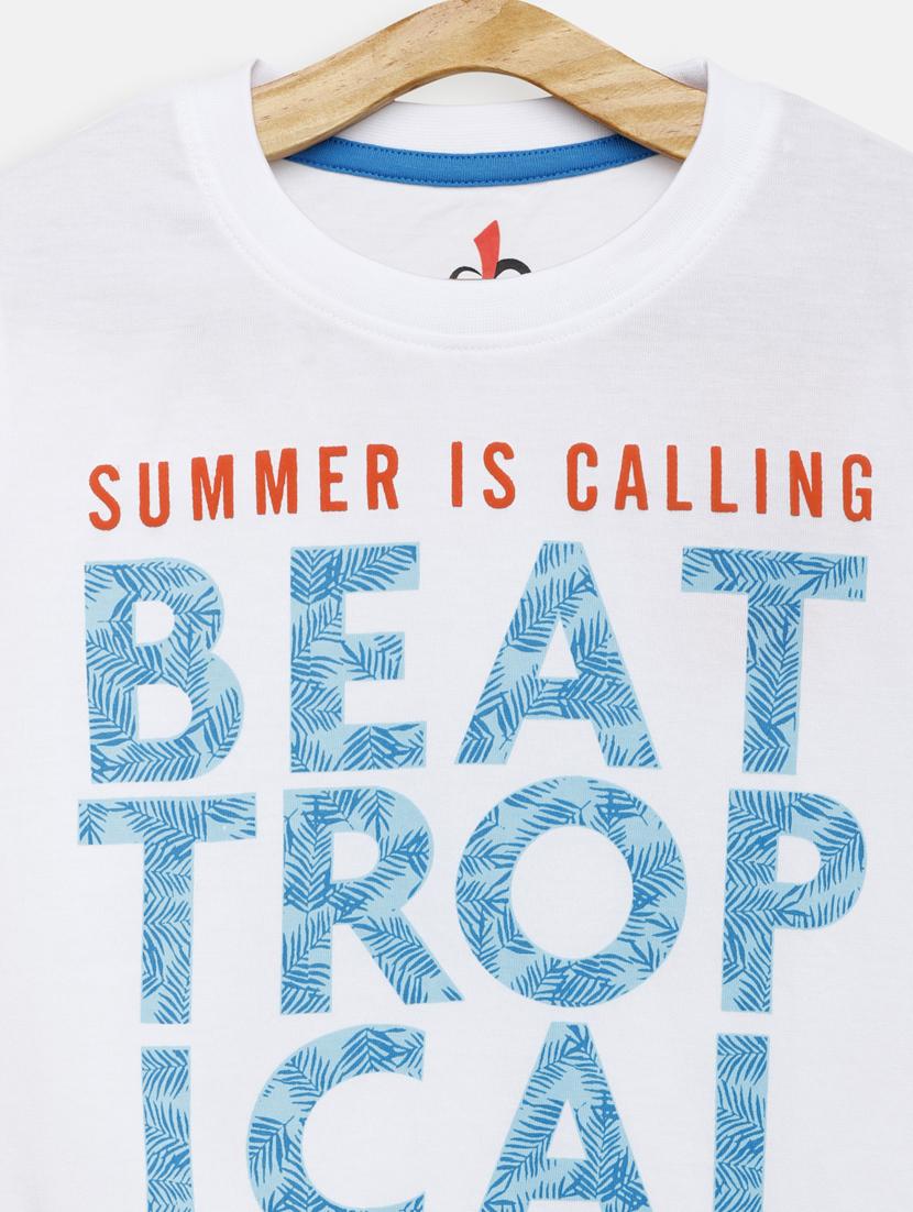 round neck printed t-shirt - 17551841 - Zoom Image - 3