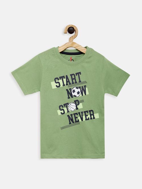 round neck printed t-shirt - 17551846 - Standard Image - 1