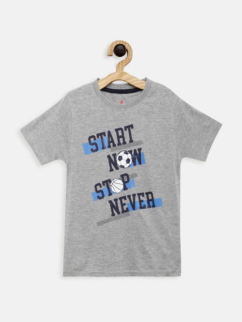 round neck printed t-shirt - 17551847 - Standard Image - 1