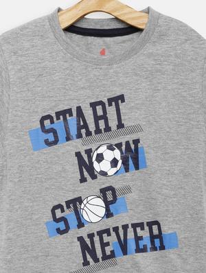 round neck printed t-shirt - 17551847 - Standard Image - 3