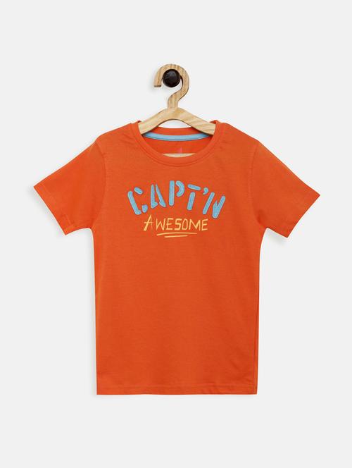 round neck printed t-shirt - 17551850 - Standard Image - 1