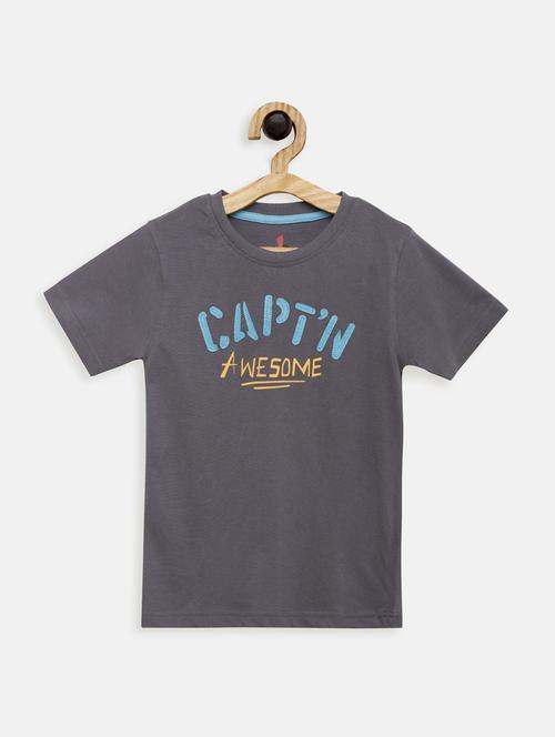round neck printed t-shirt - 17551851 - Standard Image - 1