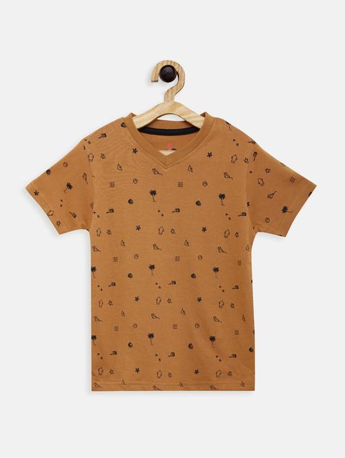 round neck printed t-shirt - 17551852 - Standard Image - 1
