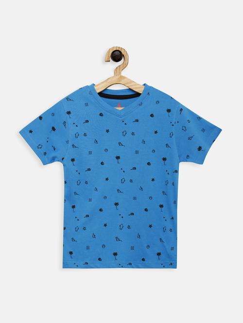 round neck printed t-shirt - 17551853 - Standard Image - 1