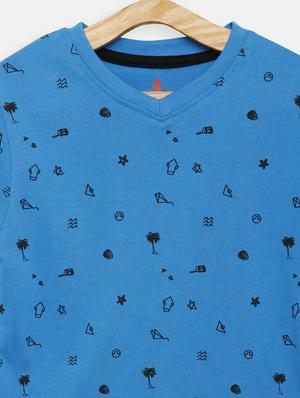 round neck printed t-shirt - 17551853 - Standard Image - 3