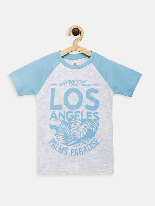 round neck printed t-shirt - 17551855 - Standard Image - 1