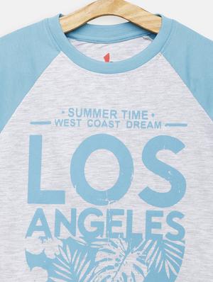 round neck printed t-shirt - 17551855 - Standard Image - 3