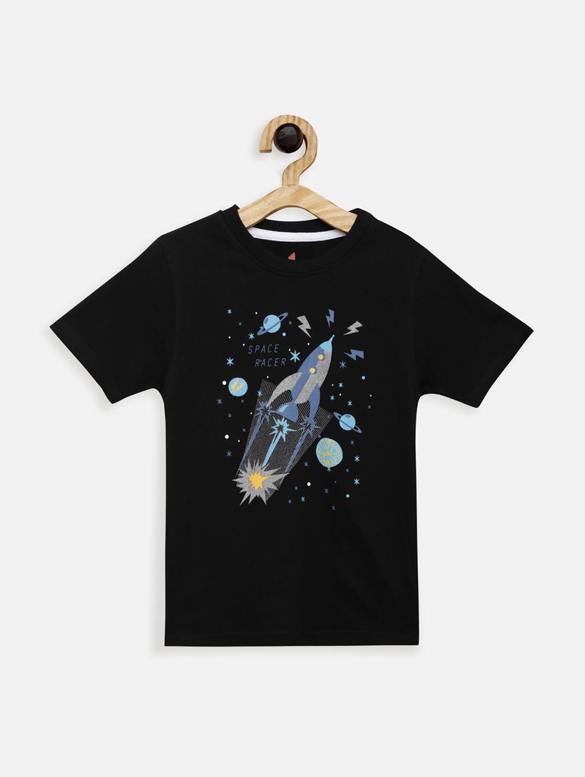 round neck printed t-shirt - 17551858 - Zoom Image - 1