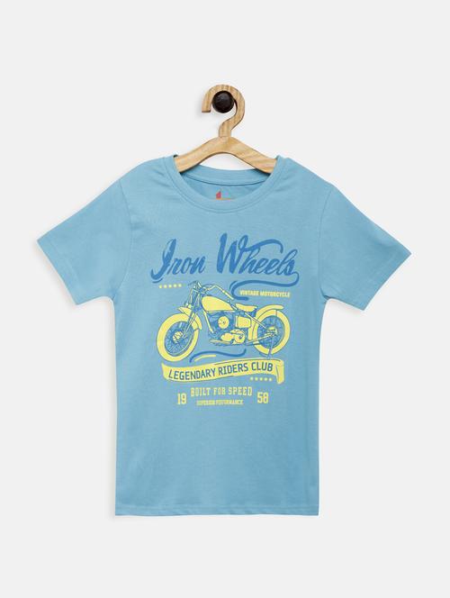 round neck printed t-shirt - 17551860 - Standard Image - 1