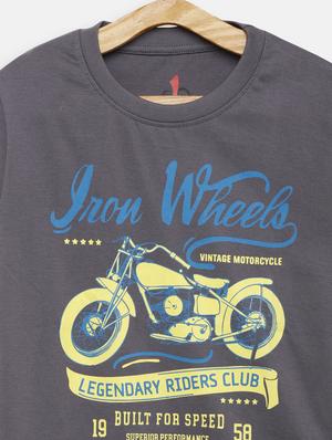 round neck printed t-shirt - 17551861 - Standard Image - 3