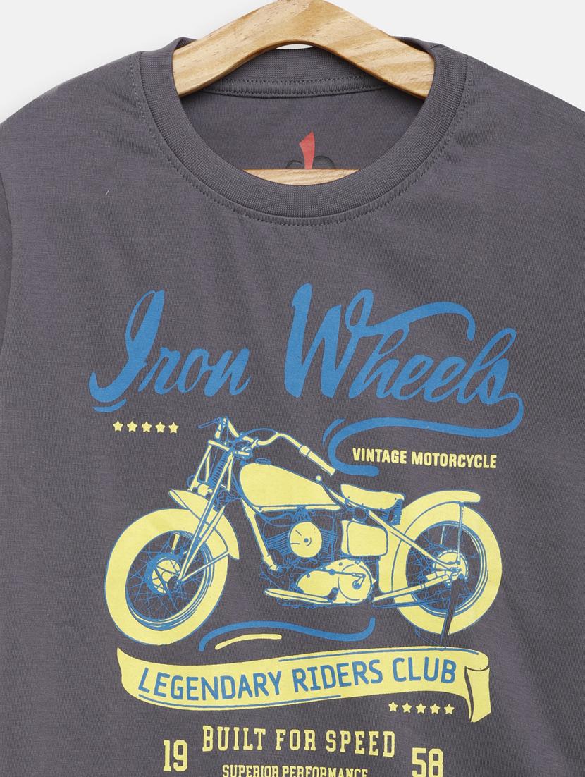 round neck printed t-shirt - 17551861 - Zoom Image - 3