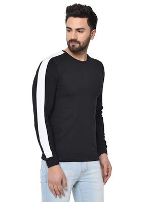 black cut & sew t-shirt - 17551887 - Standard Image - 3
