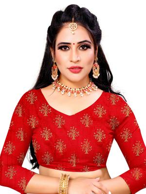 self design kanjivaram saree with blouse - 17552241 - Standard Image - 3