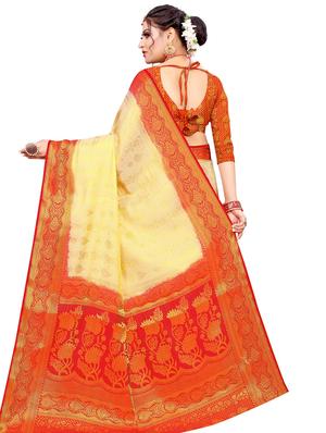 self design kanjivaram saree with blouse - 17552247 - Standard Image - 2