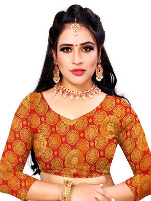 self design kanjivaram saree with blouse - 17552253 - Standard Image - 3